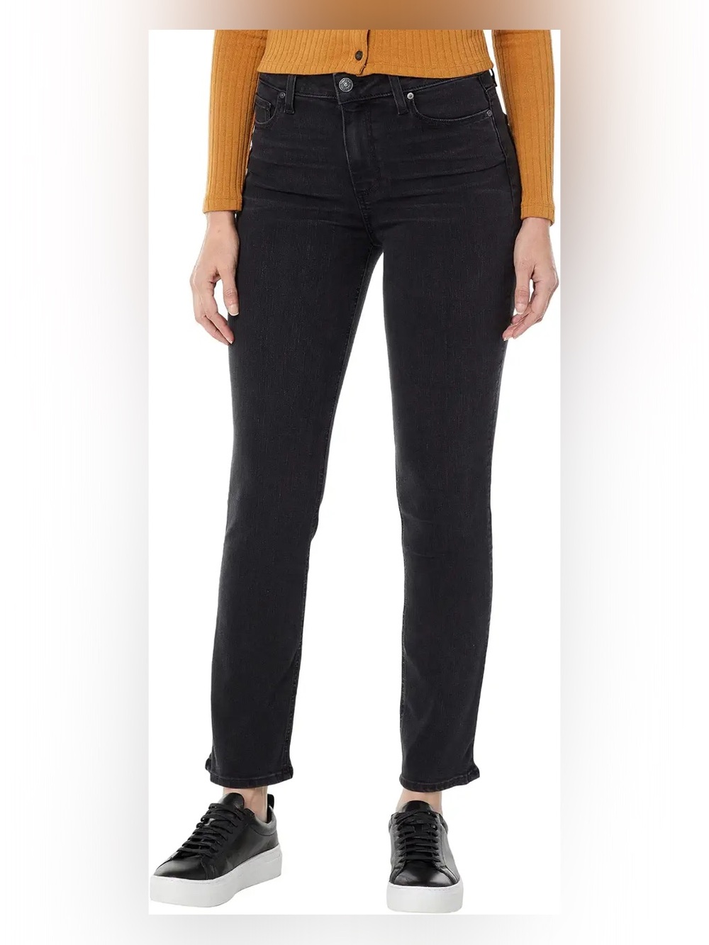PAIGE Cindy Skinny Jeans Black Willow Black Size 23